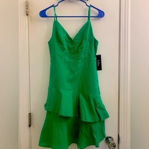Green linen Lulus dress